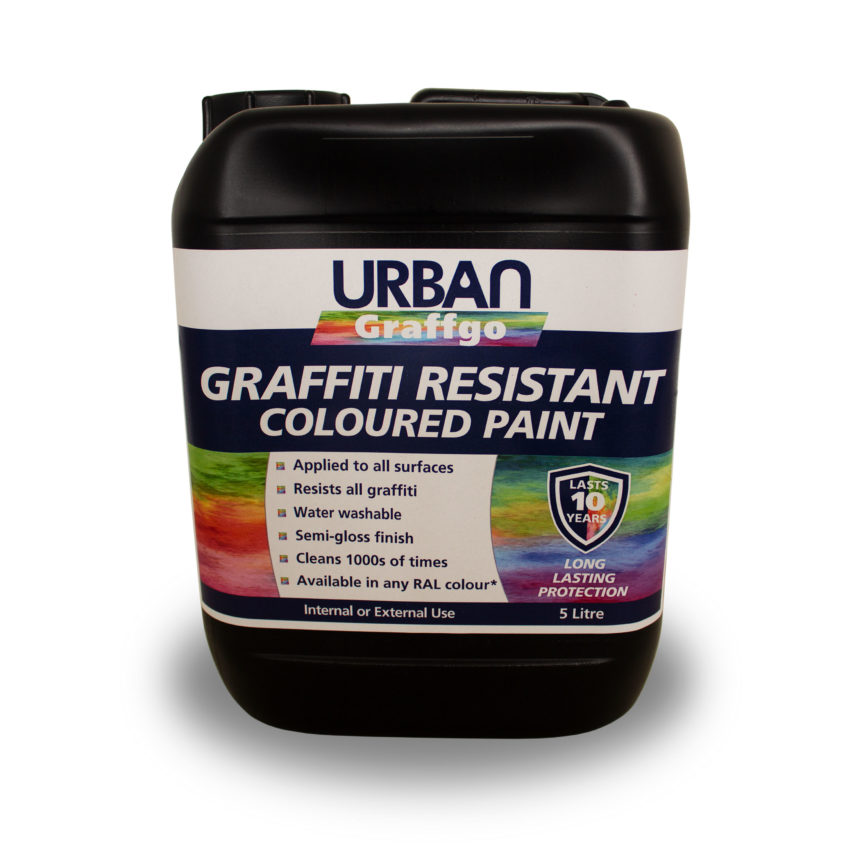 Coloured Graffiti Resistant Paint | Ant-Graffiti Wall Coatings