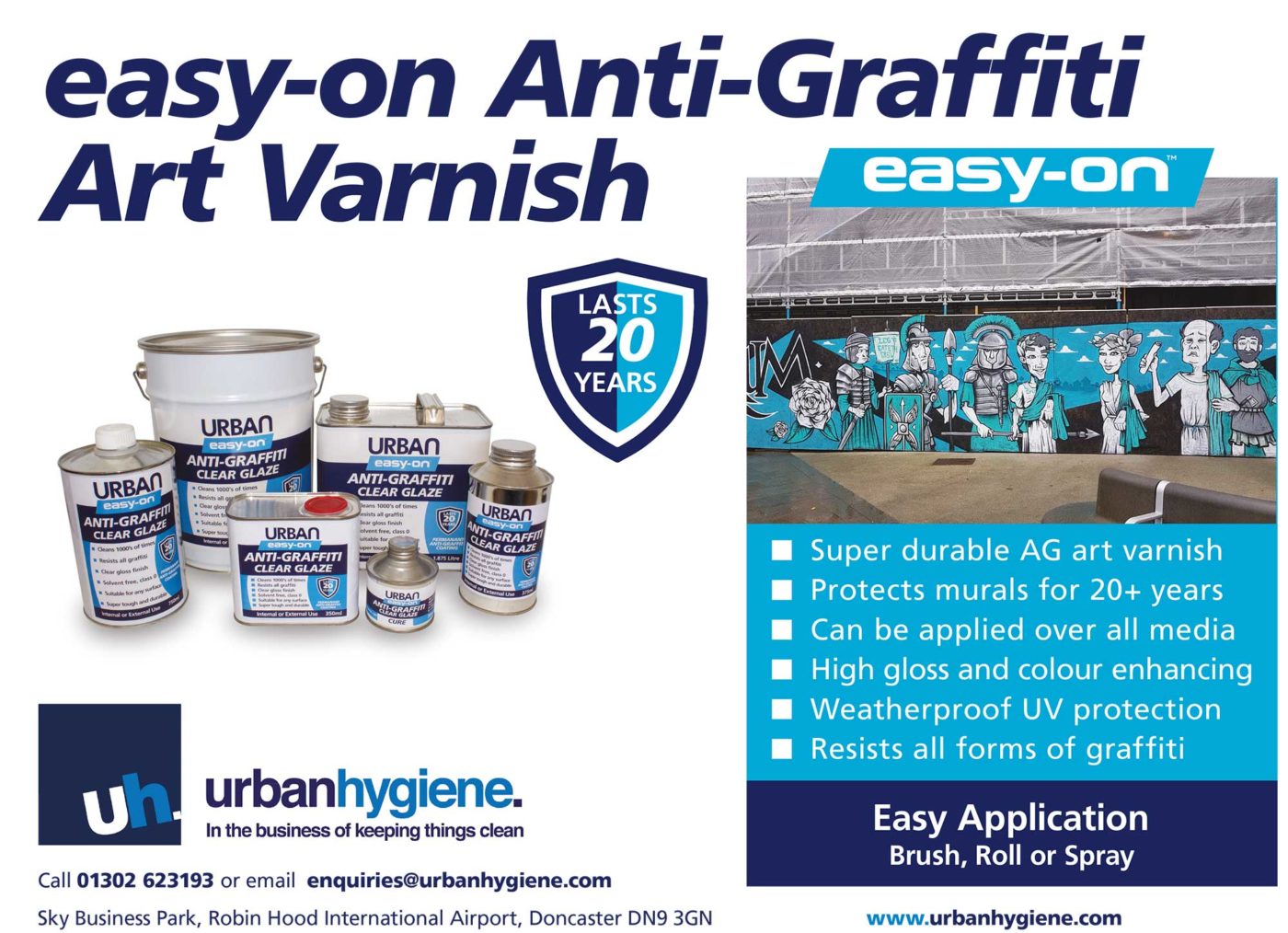 Easy-on 20 Year Life Anti-graffiti Clear Glaze